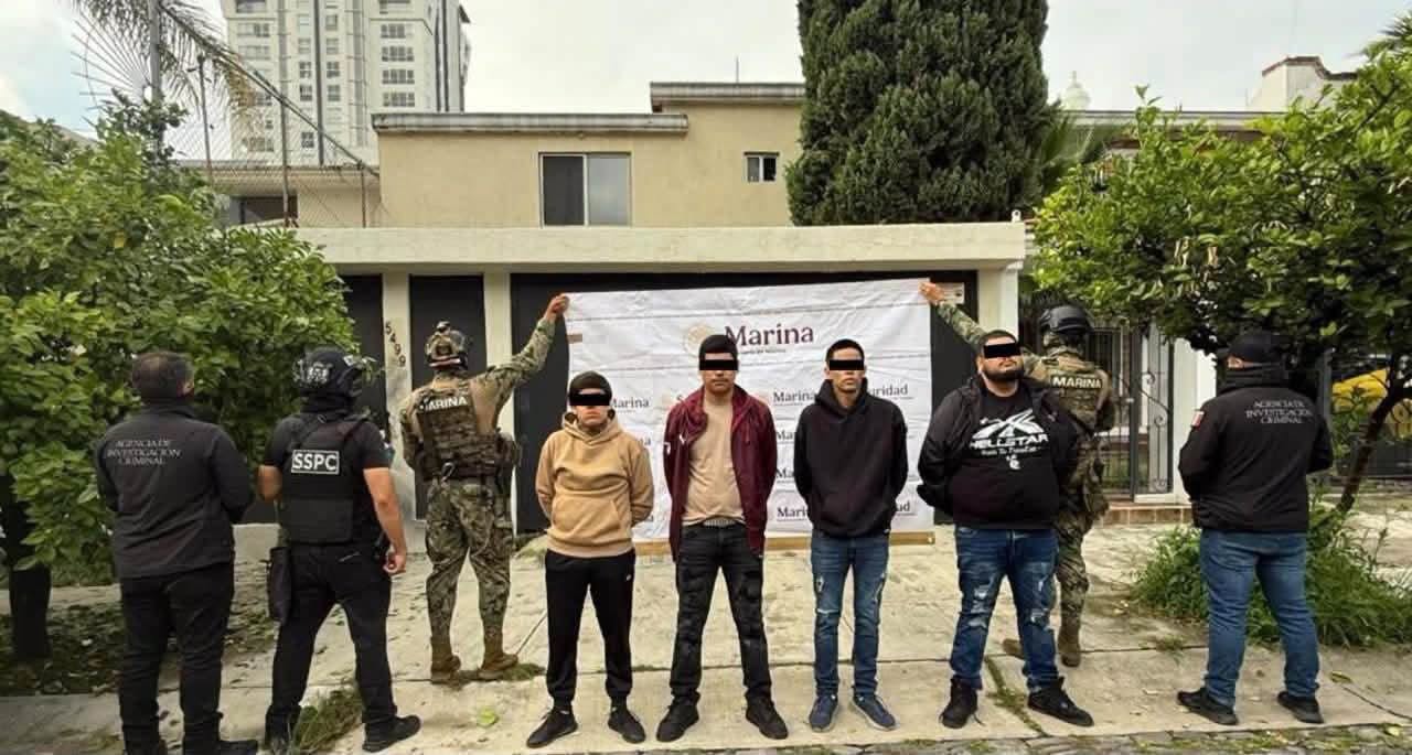 Detienen a seis presuntos integrantes de célula delictiva en la colonia Mirador del Sol
