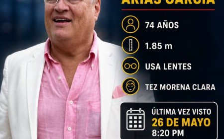 Desaparece Jaime Arias García, 74 años, en San Gabriel, Jalisco
