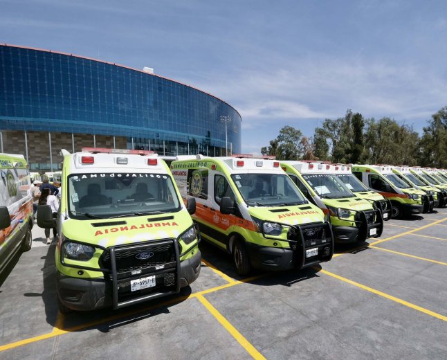 Jalisco fortalece emergencias con 146 nuevas ambulancias