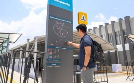 Este es el punto donde puedes tomar la L5 dentro del Aeropuerto Internacional de Guadalajara